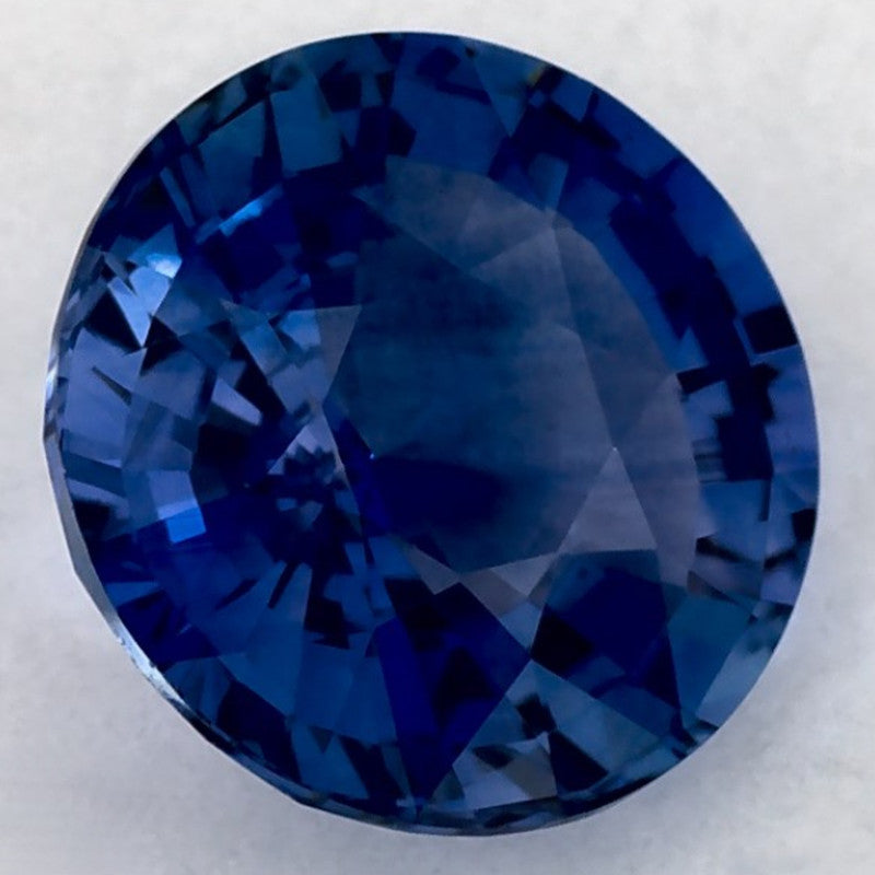 1.47 Carat Round Natural Blue Sapphire