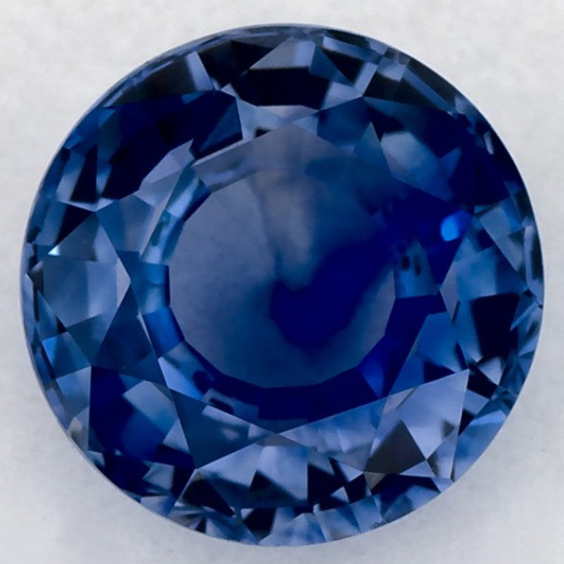1.52 Carat Round Natural Blue Sapphire