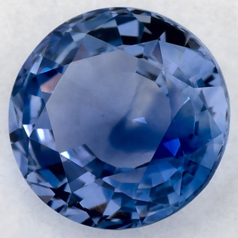 1.52 Carat Round Natural Blue Sapphire