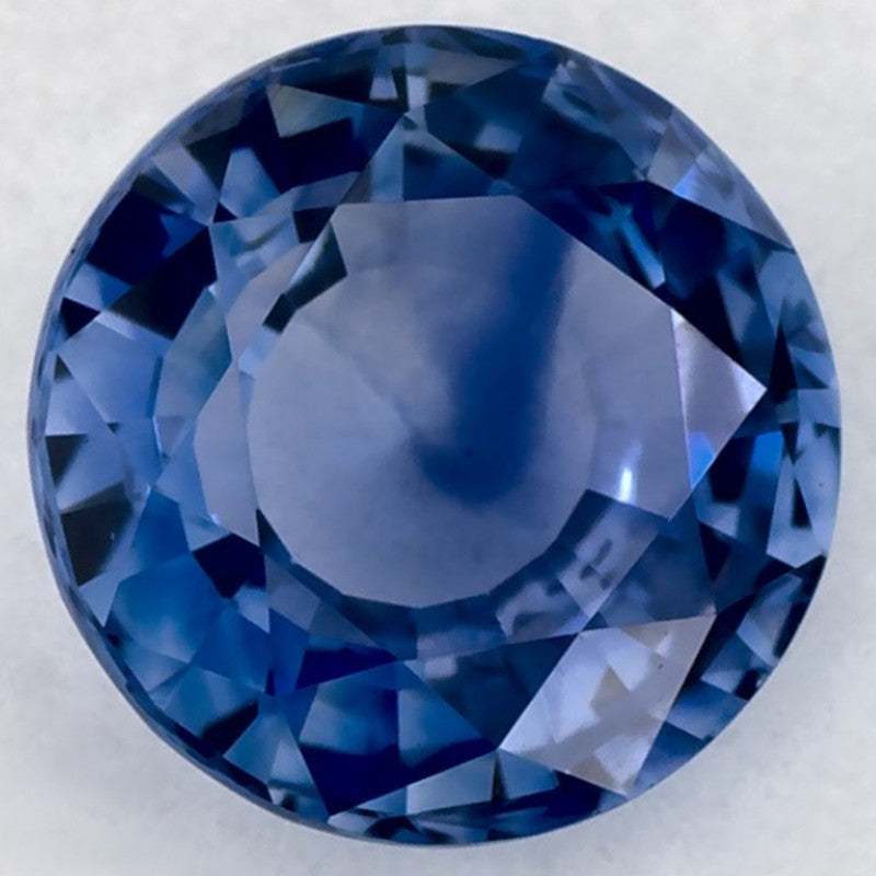 1.52 Carat Round Natural Blue Sapphire
