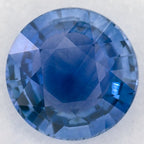 1.51 Carat Round Natural Blue Sapphire