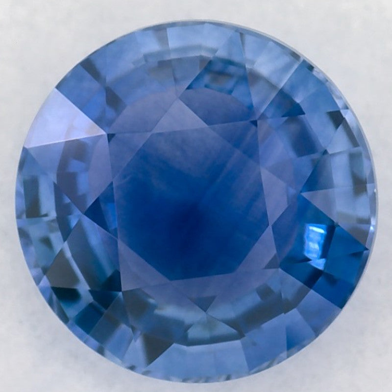 1.51 Carat Round Natural Blue Sapphire