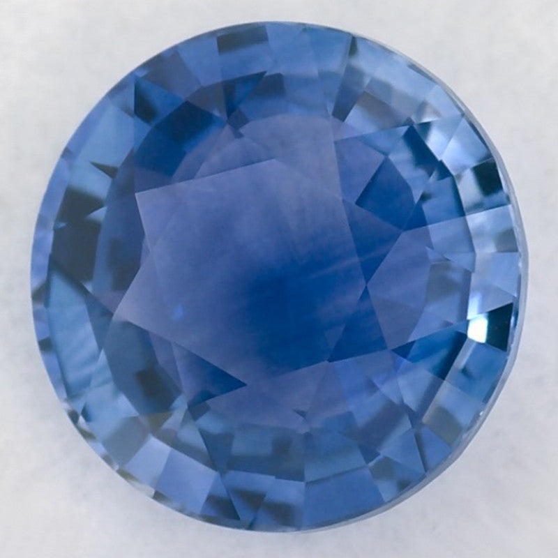 1.51 Carat Round Natural Blue Sapphire
