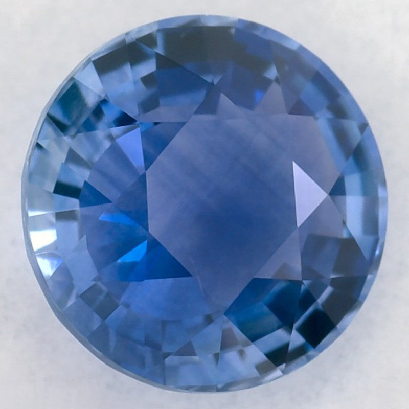 1.51 Carat Round Natural Blue Sapphire