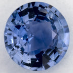 1.42 Carat Round Natural Blue Sapphire