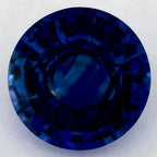 1.35 Carat Round Natural Blue Sapphire