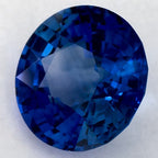 1.35 Carat Round Natural Blue Sapphire