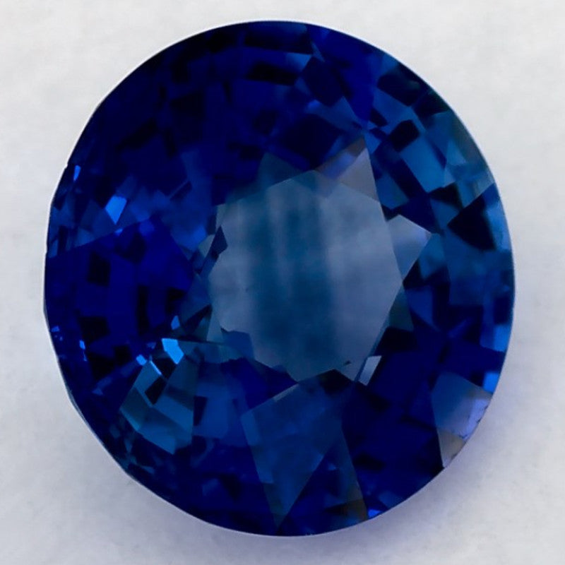 1.35 Carat Round Natural Blue Sapphire