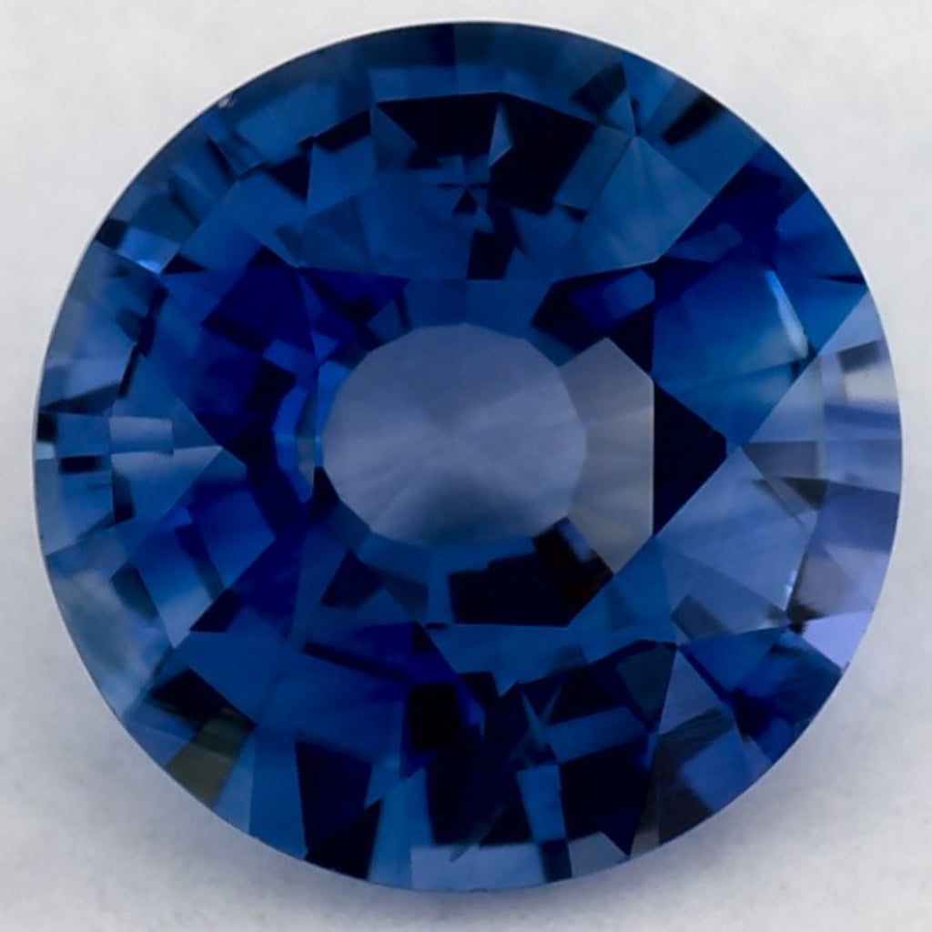 1.77 Carat Round Natural Blue Sapphire
