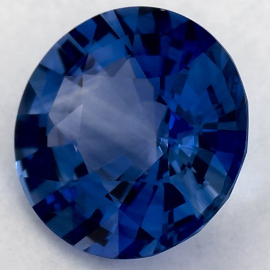 1.77 Carat Round Natural Blue Sapphire