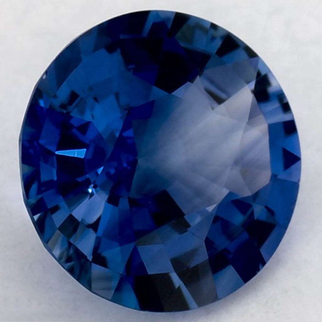 1.77 Carat Round Natural Blue Sapphire