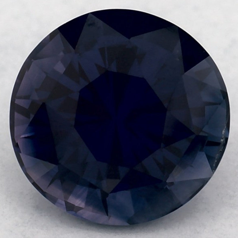2.03 Carat Round Natural Blue Sapphire