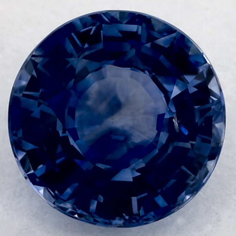 2.28 Carat Round Natural Blue Sapphire