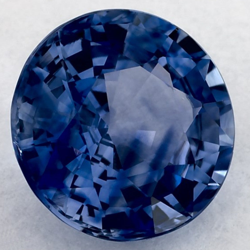 2.28 Carat Round Natural Blue Sapphire
