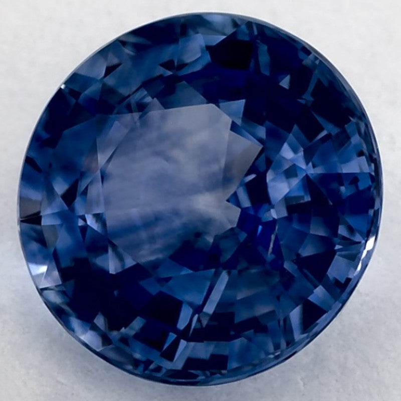 2.28 Carat Round Natural Blue Sapphire