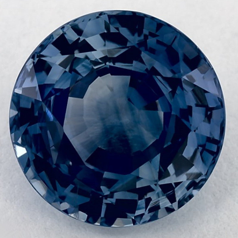 4.79 Carat Round Natural Blue Sapphire