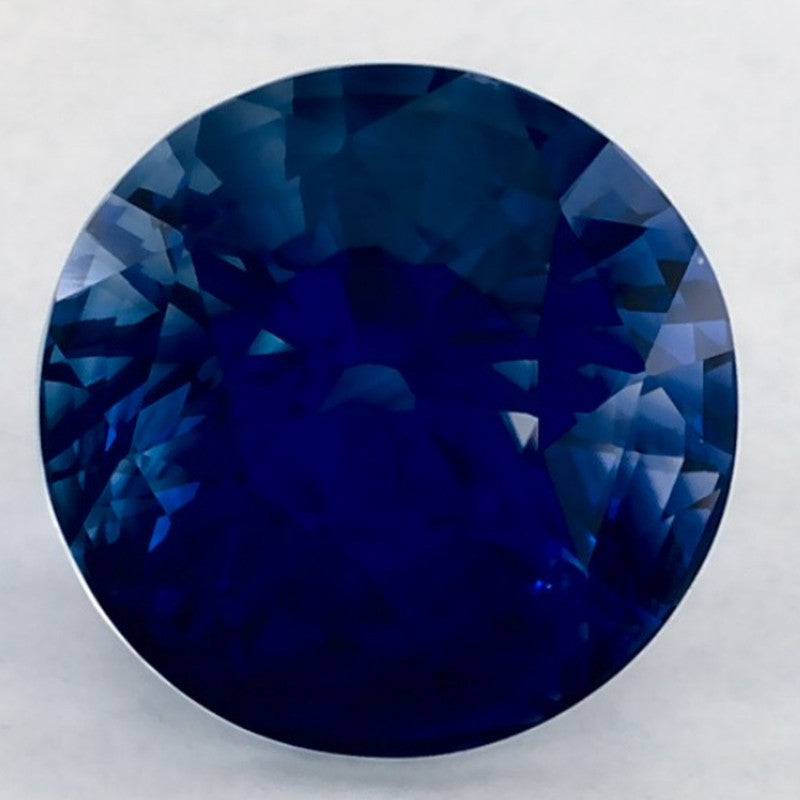 3.11 Carat Round Natural Blue Sapphire