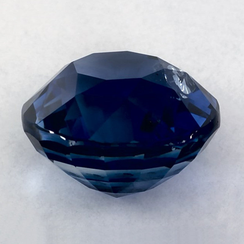 4.15 Carat Round Natural Blue Sapphire