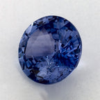 4.30 Carat Round Natural Blue Sapphire