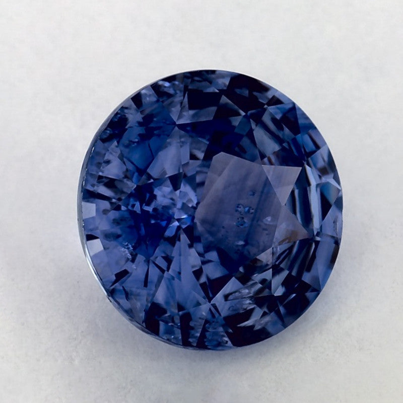 4.30 Carat Round Natural Blue Sapphire