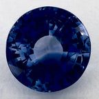 5.02 Carat Round Natural Blue Sapphire