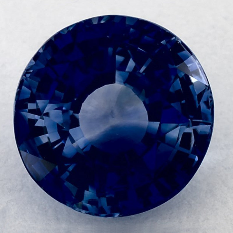 5.02 Carat Round Natural Blue Sapphire