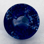 5.02 Carat Round Natural Blue Sapphire