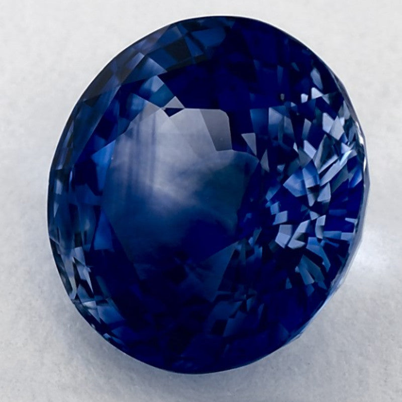 5.02 Carat Round Natural Blue Sapphire