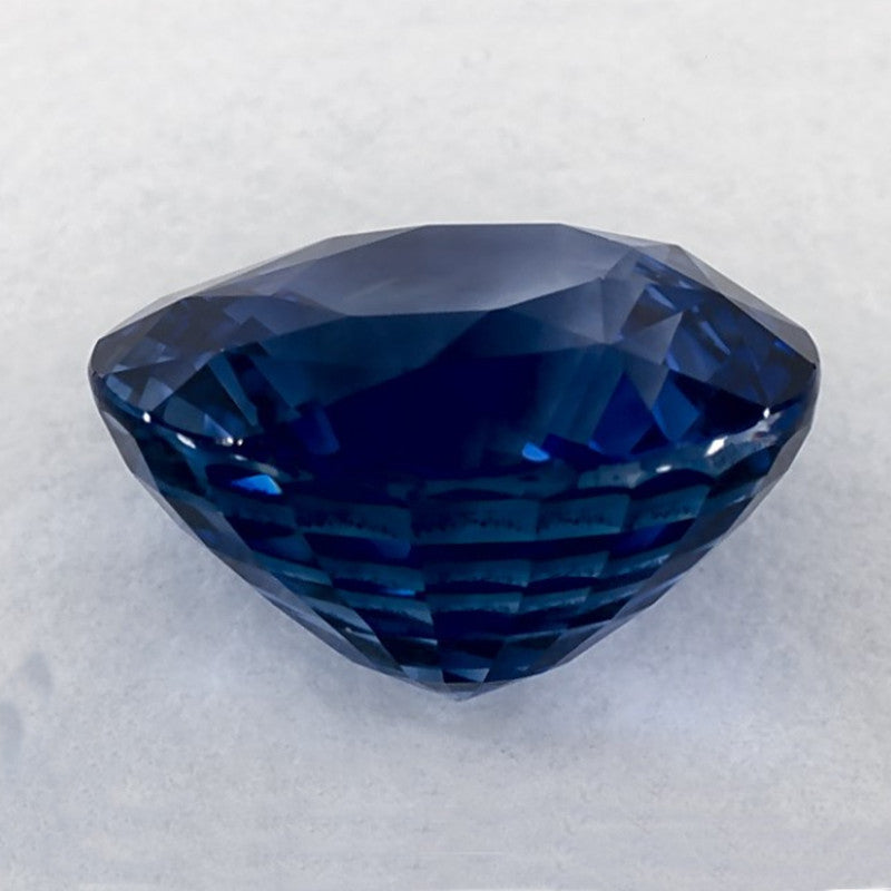 5.02 Carat Round Natural Blue Sapphire