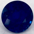 1.28 Carat Round Natural Blue Sapphire