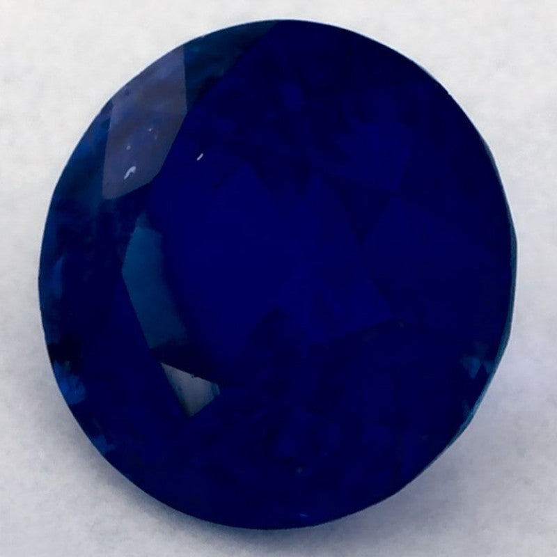 1.28 Carat Round Natural Blue Sapphire