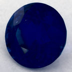1.28 Carat Round Natural Blue Sapphire