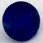1.28 Carat Round Natural Blue Sapphire
