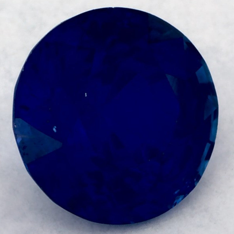 1.28 Carat Round Natural Blue Sapphire