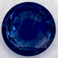 1.35 Carat Round Natural Blue Sapphire