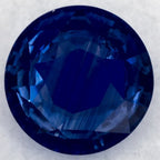 1.35 Carat Round Natural Blue Sapphire