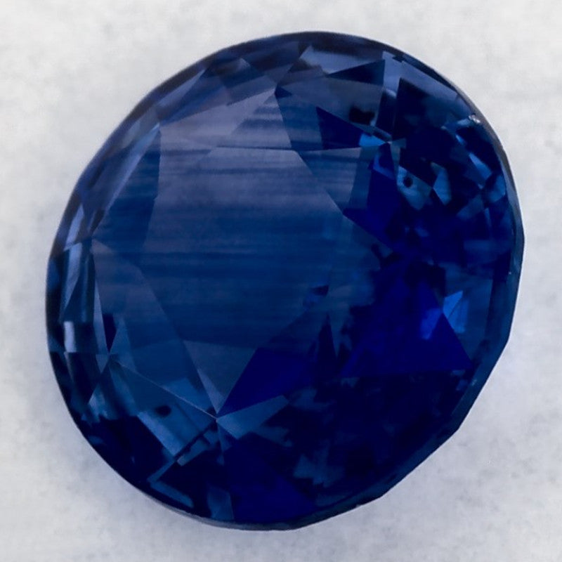 1.35 Carat Round Natural Blue Sapphire