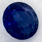 1.35 Carat Round Natural Blue Sapphire