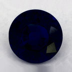 0.93 Carat Round Natural Blue Sapphire