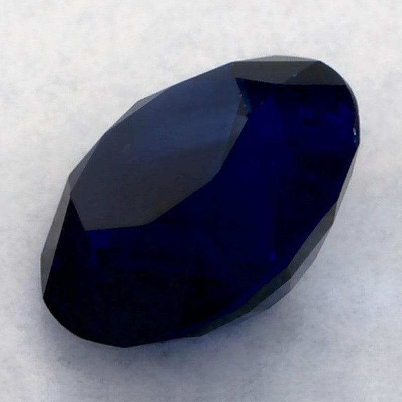 0.93 Carat Round Natural Blue Sapphire
