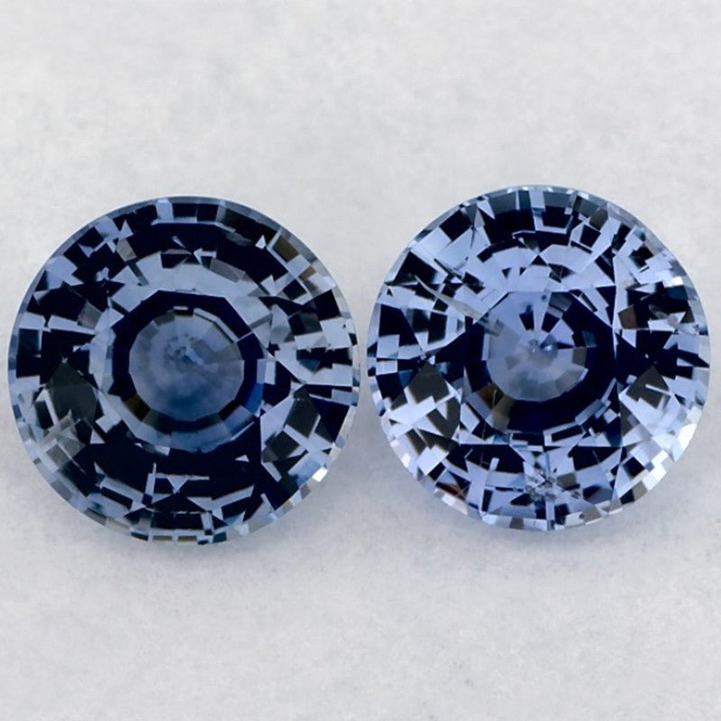 1.91 Total Carat Weight Round Natural Blue Sapphire