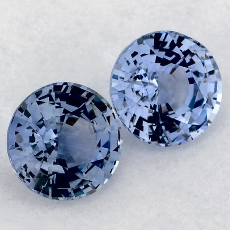 1.91 Total Carat Weight Round Natural Blue Sapphire