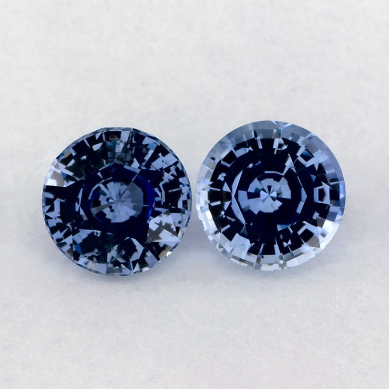 1.91 Total Carat Weight Round Natural Blue Sapphire