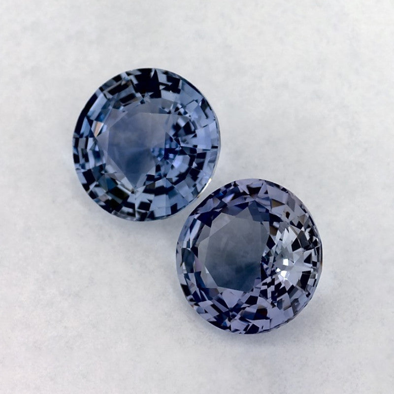 1.96 Total Carat Weight Round Natural Blue Sapphire