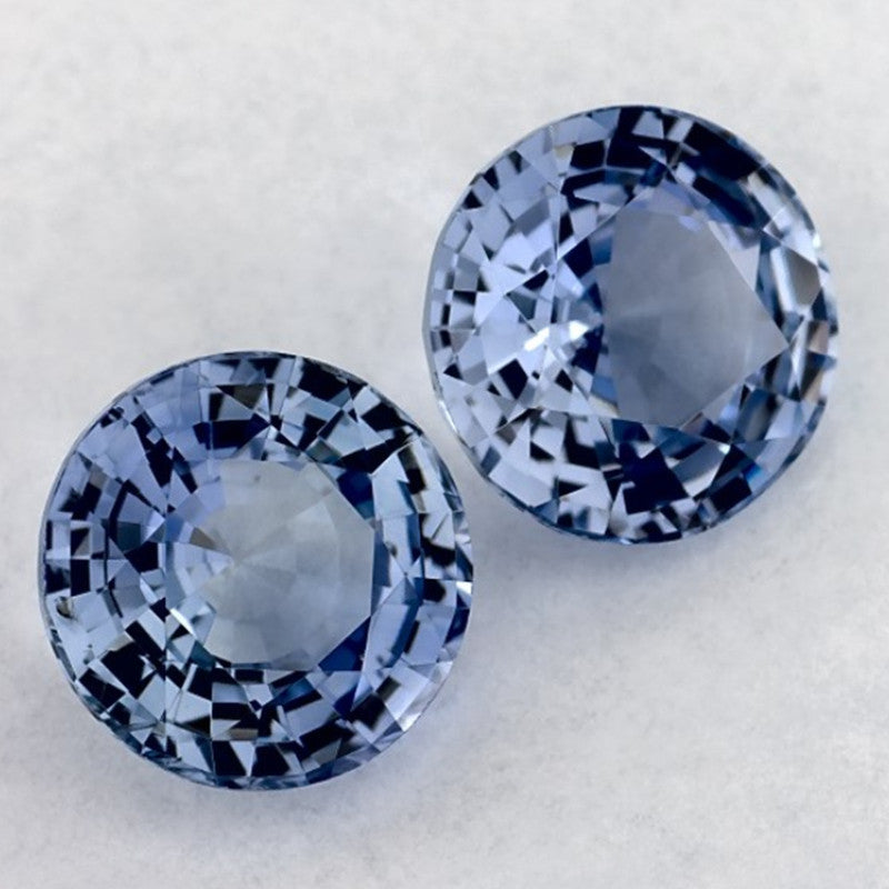 1.99 Carat Round Natural Blue Sapphire