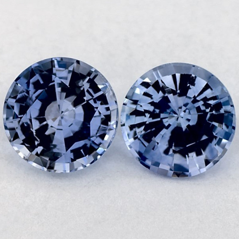 1.83 Total Carat Weight Round Natural Blue Sapphire
