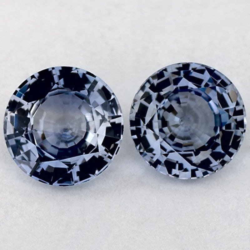 1.97 Total Carat Weight Round Natural Blue Sapphire