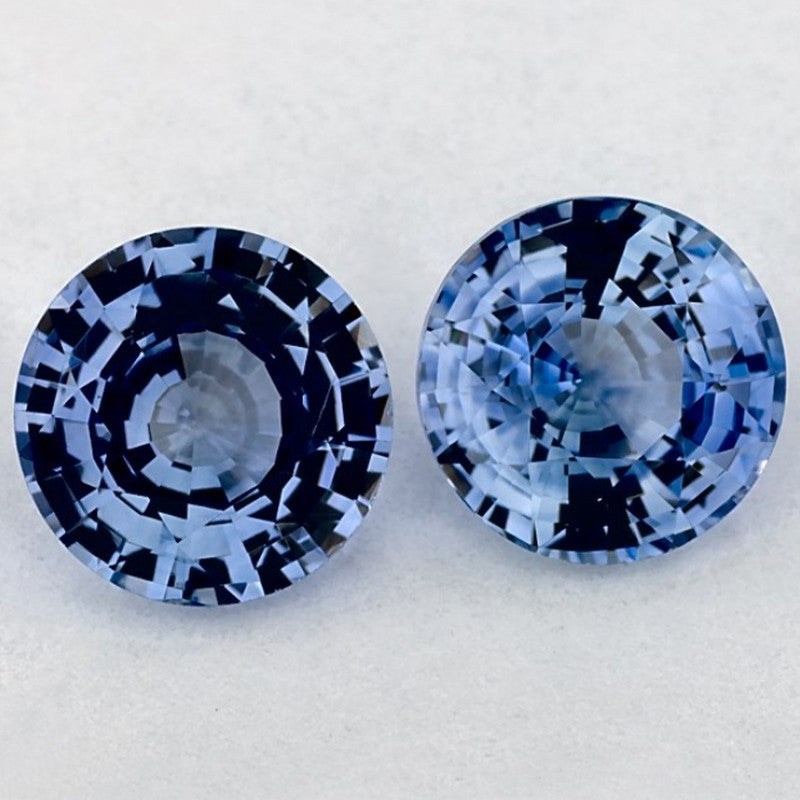 1.87 Carat Round Natural Blue Sapphire