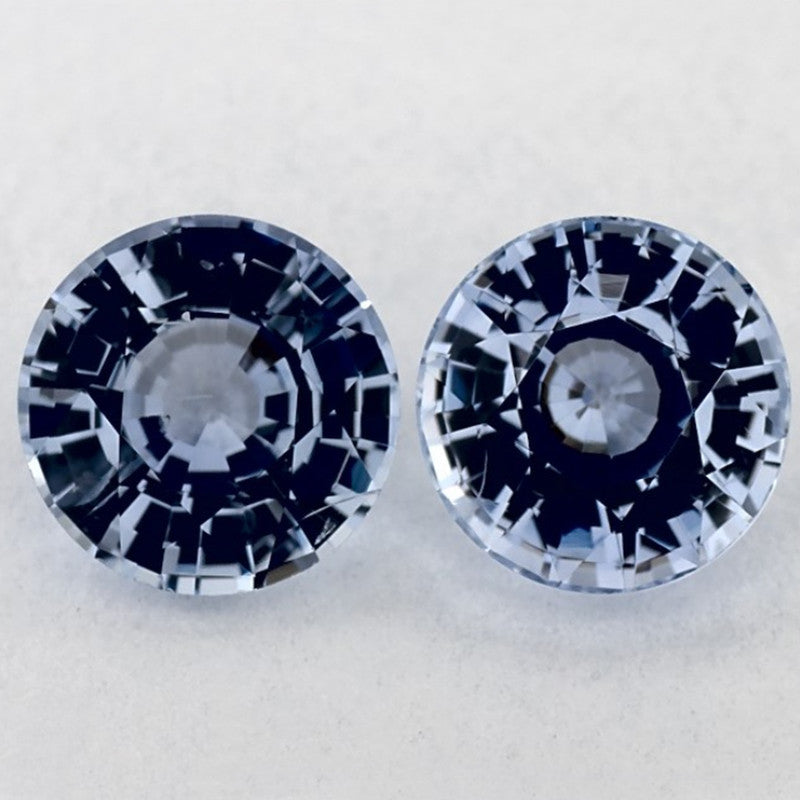 2.07 Carat Round Natural Blue Sapphire