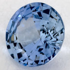 0.89 Carat Round Natural Blue Sapphire